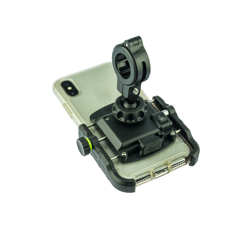 PA020 - Phone Mount with USB Charge port BLACK