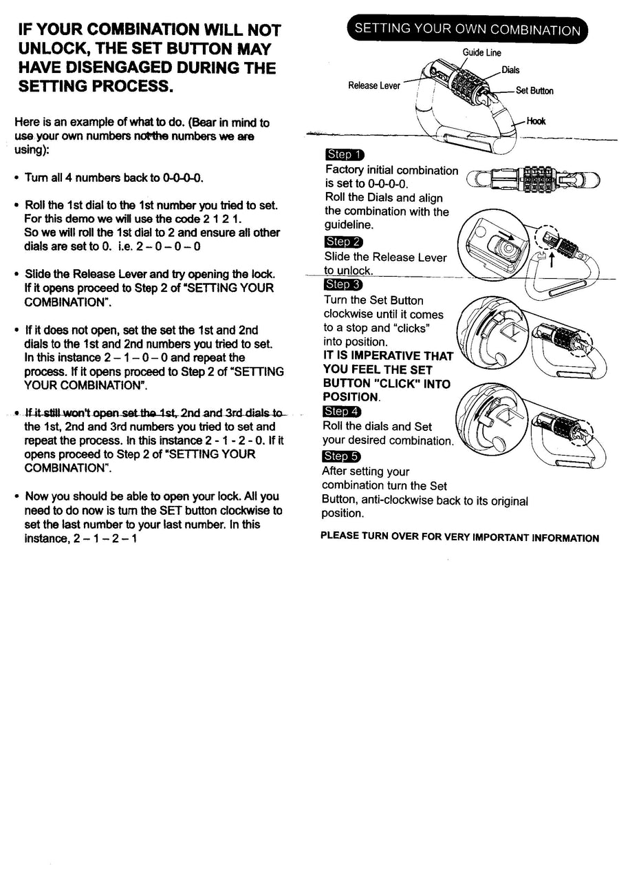 HelmetLok with Extension