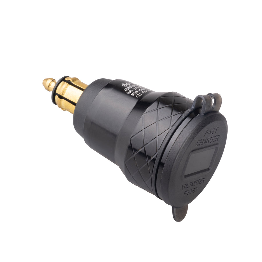 PA032 Dual port USB-C and USB-A power adapter/voltmeter