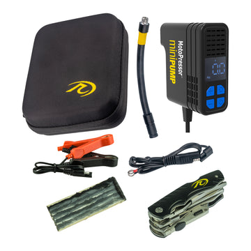 MotoPressor MiniPump V2 and Puncture Repair Tool Combo