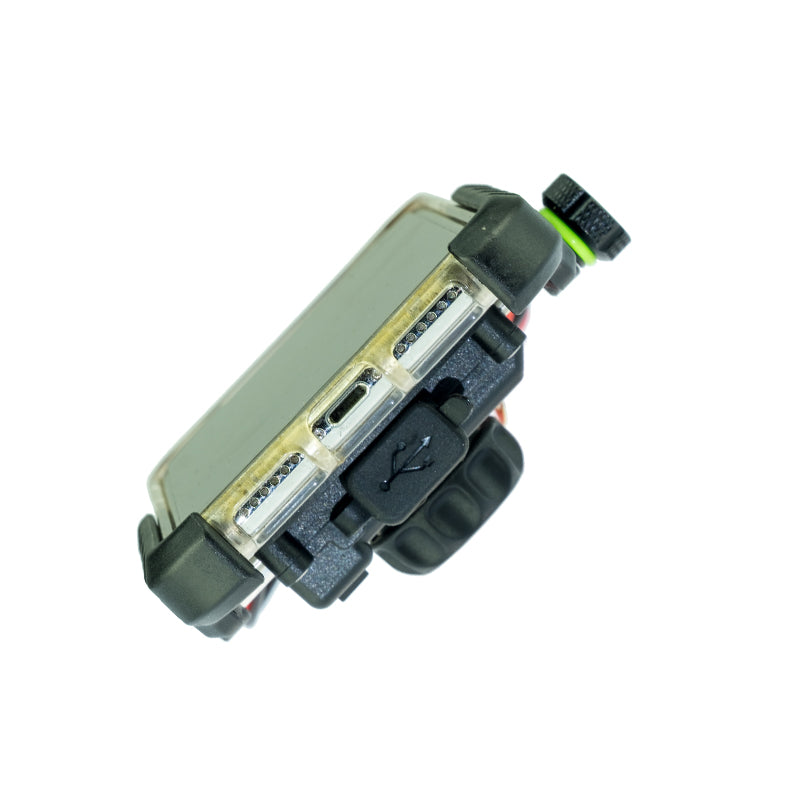 PA020 - Phone Mount with USB Charge port BLACK