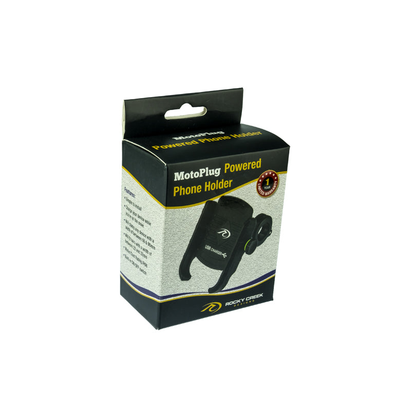 PA020 - Phone Mount with USB Charge port BLACK