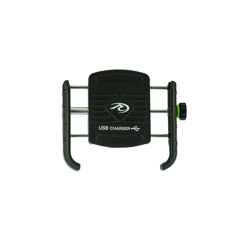 PA020 - Phone Mount with USB Charge port BLACK