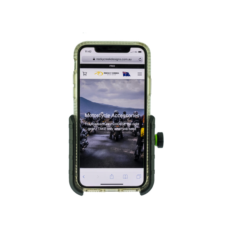 PA020 - Phone Mount with USB Charge port BLACK