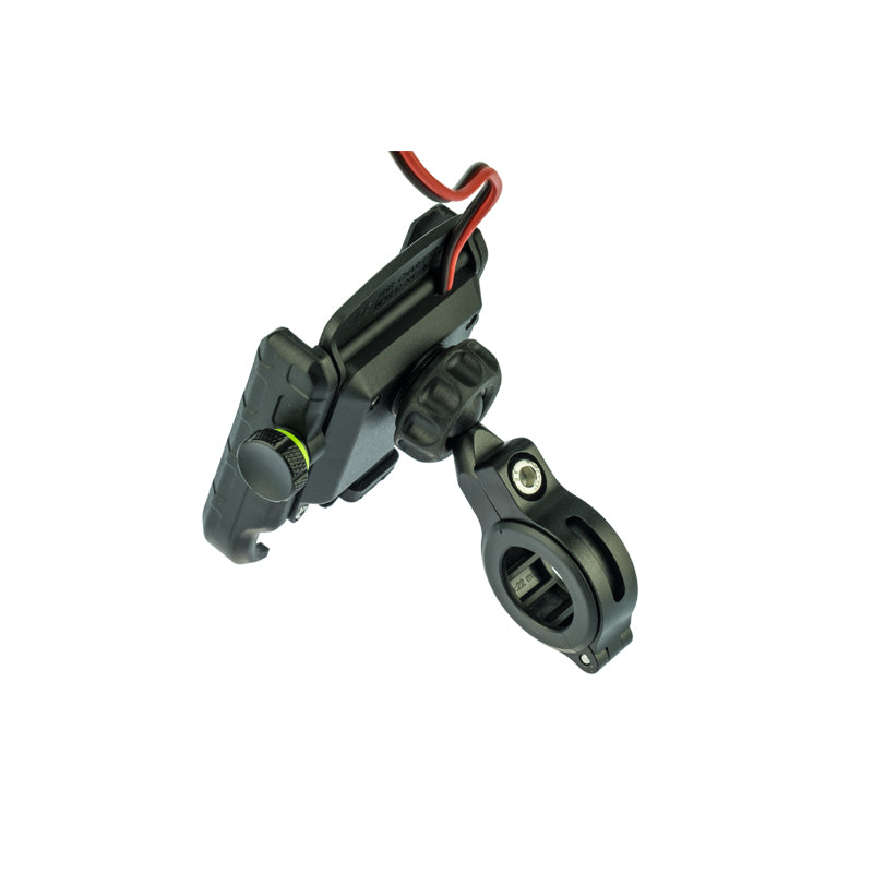 PA020 - Phone Mount with USB Charge port BLACK